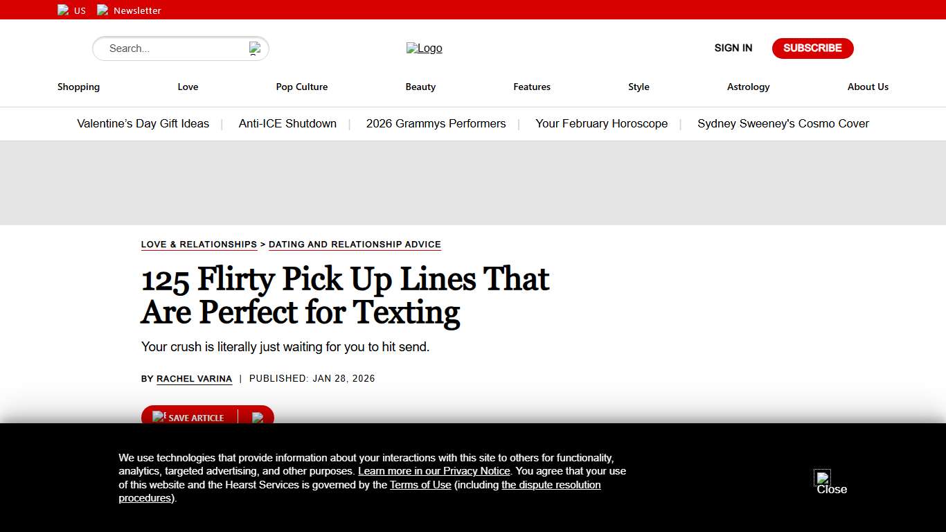 125 Best Pick Up Lines for Flirting Over Text